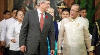 Prime Minister Stephen Harper announced new initiatives to promote economic growth in the Philippines