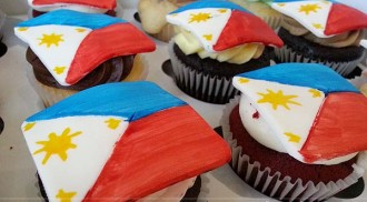 Philippine Flag Cupcakes