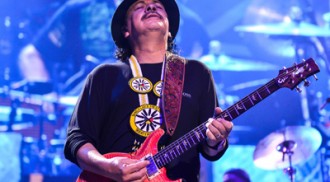 Santana and Rod Stewart  Concert