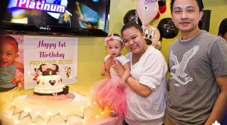 Francine Rose Germino’s baptism at Canton Food Gallery