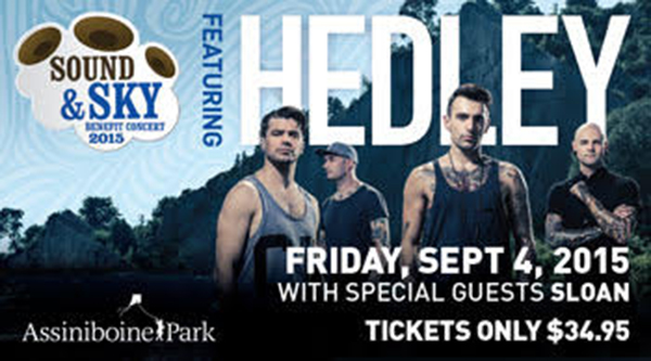 Hedley, Sloan and The Proud Sons to Play at Assiniboine Park