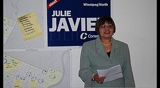 Julie Javier extends thanks her campaign team