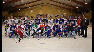 Skating with NHL hockey legends