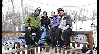 Snowboarding in Manitoba