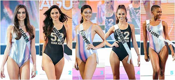 Missosology picks Top 15 in Ms U swimsuit competition