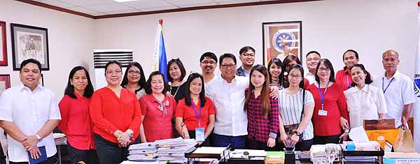 With newly hired and promoted DOLE Employees