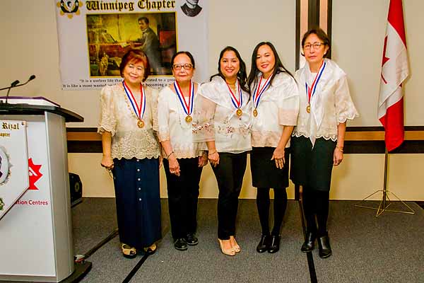 City Councillor Devi Sharma, Minas Pagtakhan and Carmelita de la Cruz inducted as members of the Ladies of Rizal