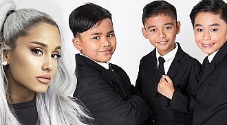Ariana Grande surprises TNT Boys