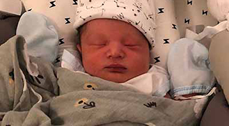 GMA actors Pancho Magno and Max Collins welcome baby boy