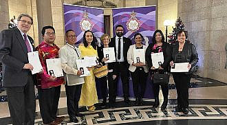 Filipino community leaders were among who received Queen Elizabeth II Platinum Jubilee Medal